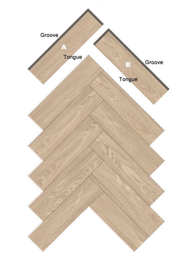 Herringbone Pattern Lifeproof Herringbone DropLoc SPC Flooring SH192